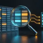 フィールドごとのテキスト分析と計算過程を抽象的に表現した図
