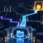 ネストされたディレクトリ間で現在の場所から目的の場所への移動経路