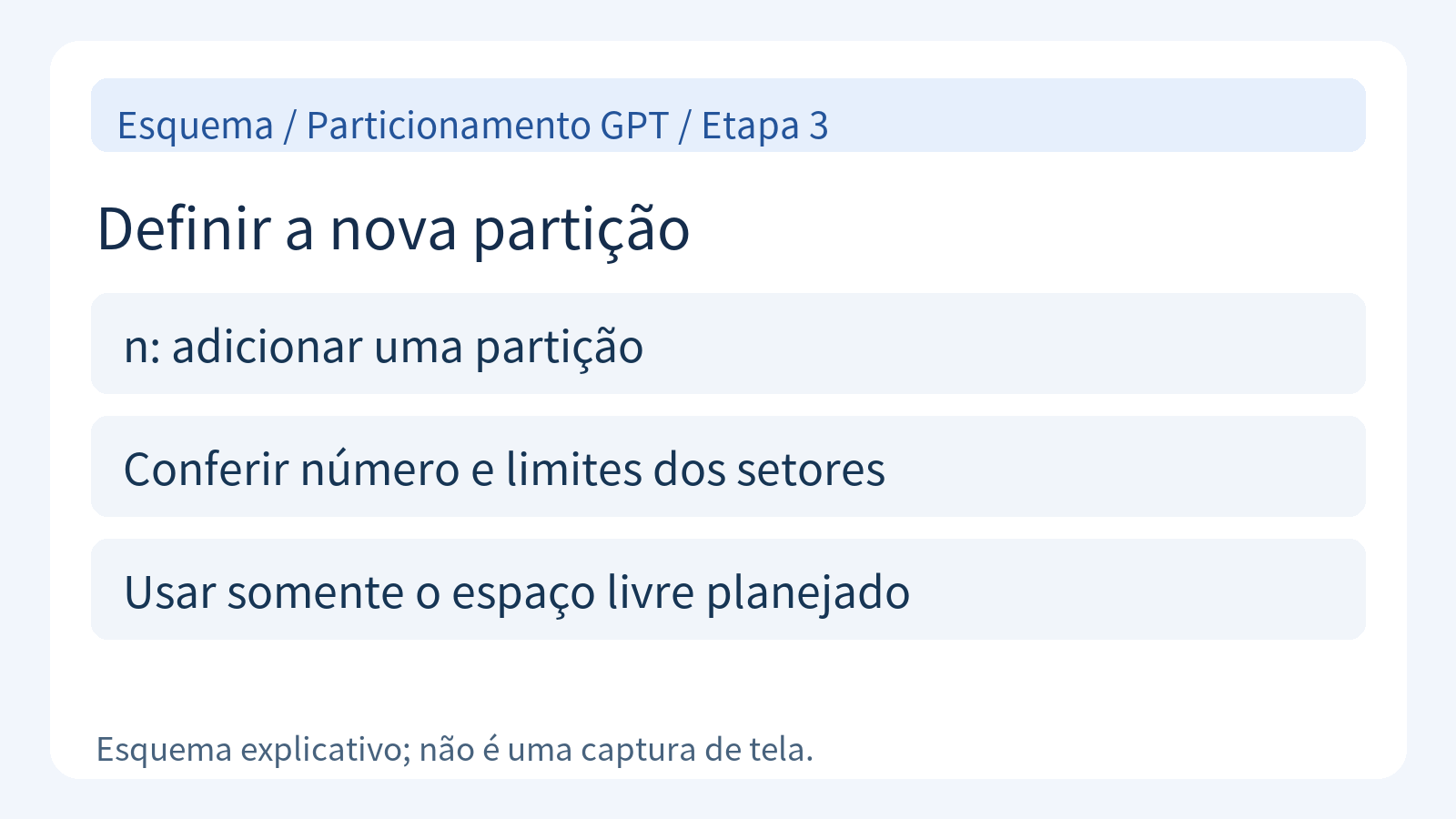 Seleção do número e dos limites de uma partição com n.
