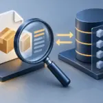 Ilustración técnica que muestra el concepto de consulta de paquetes RPM y base de datos de instalación