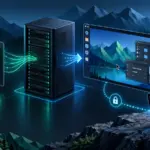 Ilustración de cómo instalar un entorno gráfico en un servidor Rocky Linux y conectarse mediante escritorio remoto