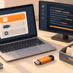 Pantalla de selección de arranque y consola de recuperación, medios de recuperación separados y archivos guardados